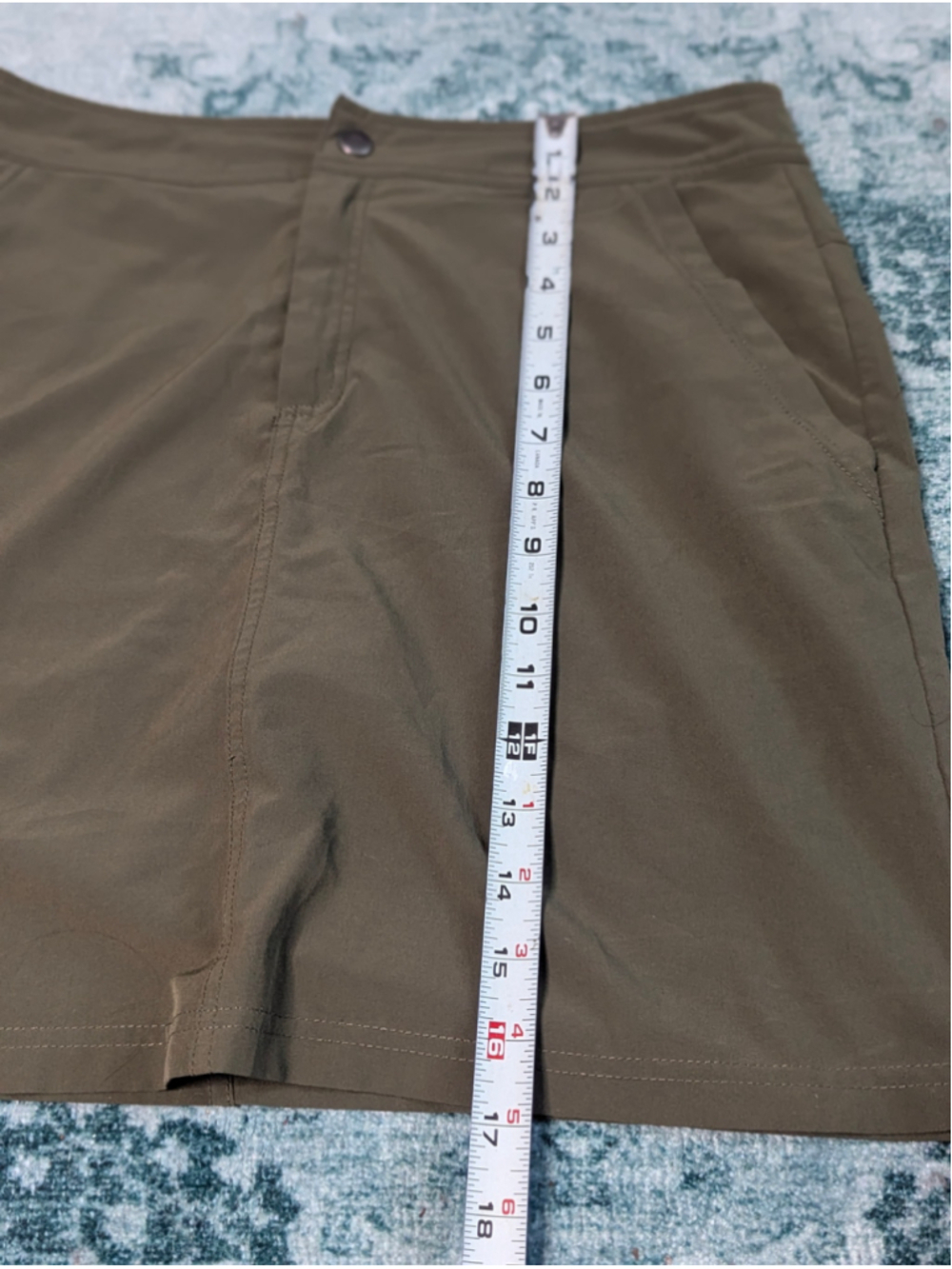 Mountain & Isles Olive Green Woven Hiking Utility Skort - Women's Medium - Picture 15 of 15